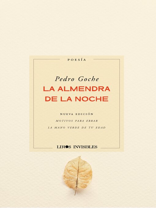 Title details for La almendra de la noche by Pedro Goche - Available
